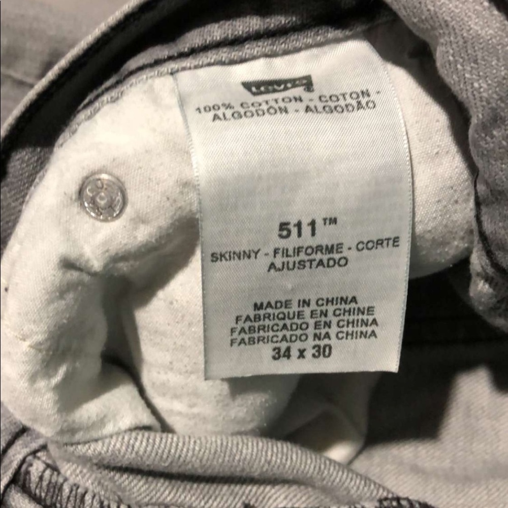❌SOLD 🌱 Vintage Levi’s 511 Gray jeans - Picture 5 of 5